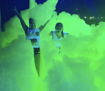 glow foam party